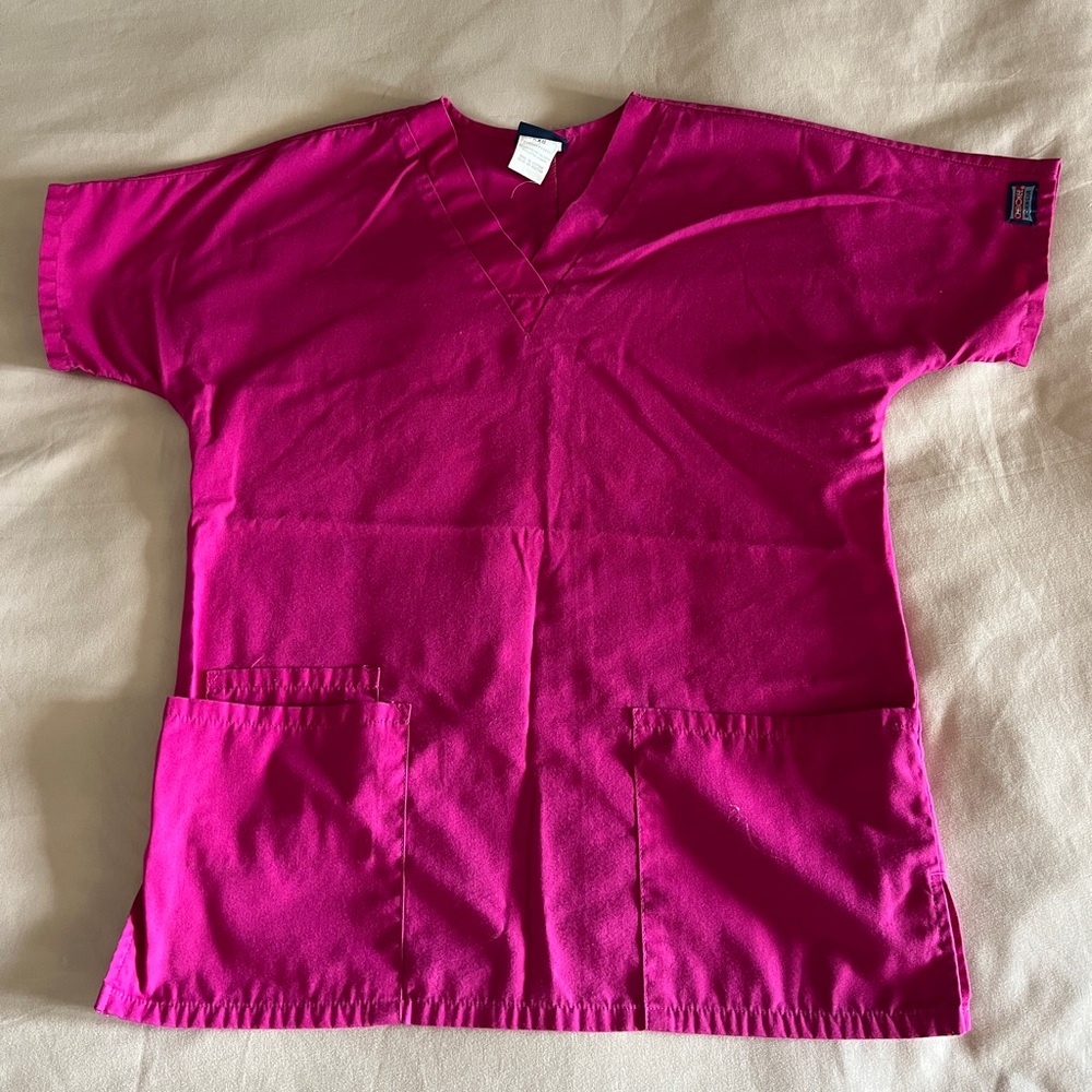 Cherokee Pink Scrub Top
